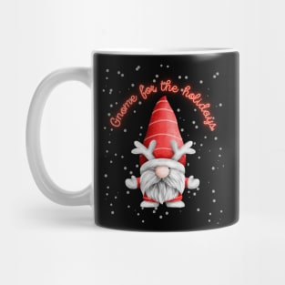 Gnome For The Holidays - Cute Funny Adorable Holiday Mug